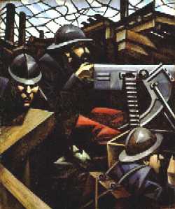 La mitrailleuse par C. R. W. Nevinson - Tate Gallery, Londres