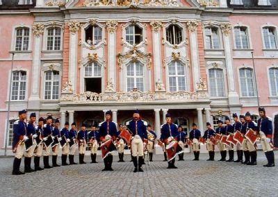 la fanfare du rgiment  Trves en 1990