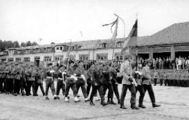 Jumelage avec le Panzer Bataillon 144 - Flaggenparade, Coblence 23 aot 1969