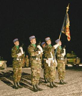 L'tendard du 1er rgiment de cuirassiers - Prise d'armes du 16 mars 2007  Carpiagne