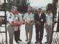 Inauguration de l'EM GE1 (juin 2000) : LCL Guillemet, LCL Rey, COL Dumont-St Priest, M.de La Tour d'Auvergne, CNE Boyer