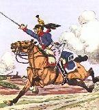 Cuirassier du 1er rgiment chargeant en tenue de campagne (1815) - BENIGNI